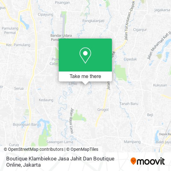 Boutique Klambiekoe Jasa Jahit Dan Boutique Online map