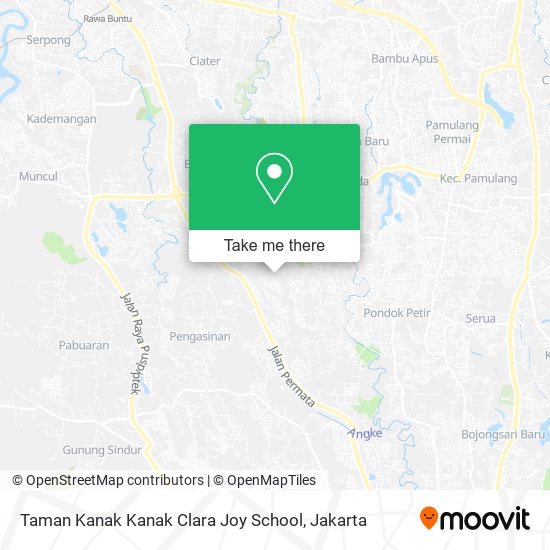 Taman Kanak Kanak Clara Joy School map