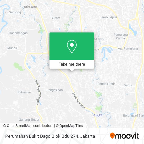 Perumahan Bukit Dago Blok Bdu 274 map