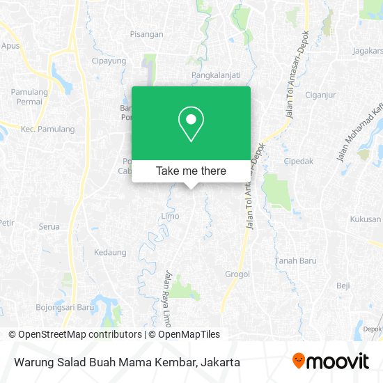 Warung Salad Buah Mama Kembar map
