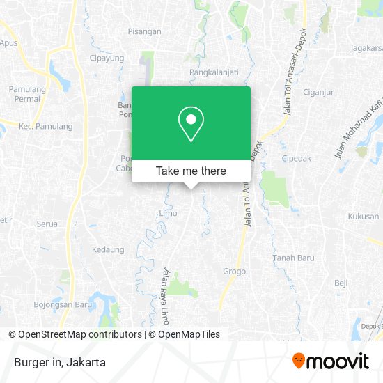 Burger in map