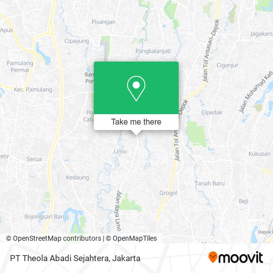 PT Theola Abadi Sejahtera map