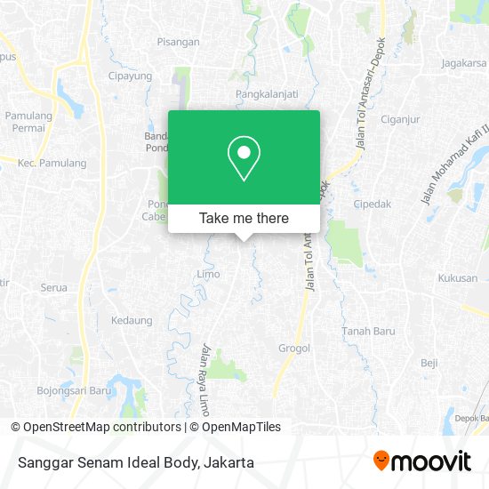 Sanggar Senam Ideal Body map