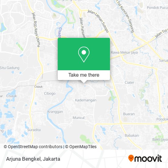 Arjuna Bengkel map