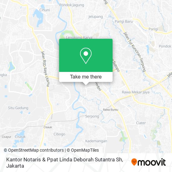 Kantor Notaris & Ppat Linda Deborah Sutantra Sh map