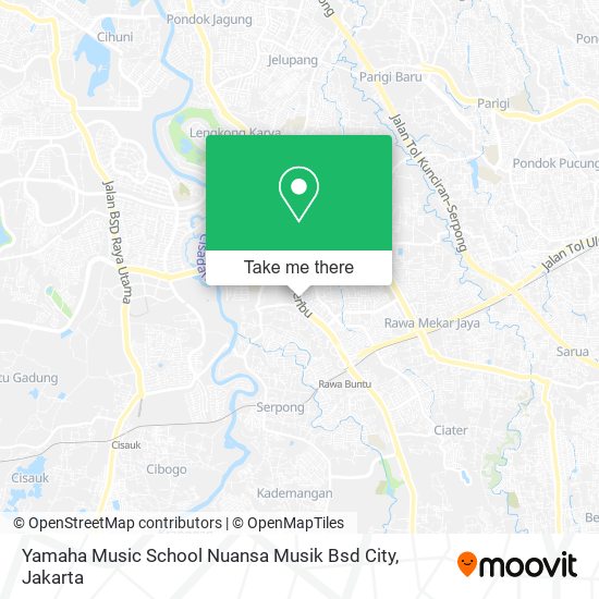 Yamaha Music School Nuansa Musik Bsd City map