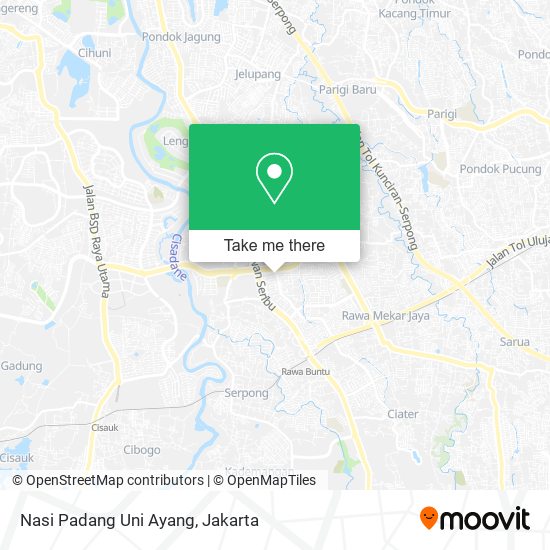Nasi Padang Uni Ayang map