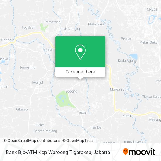 Bank Bjb-ATM Kcp Waroeng Tigaraksa map