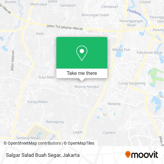 Salgar Salad Buah Segar map