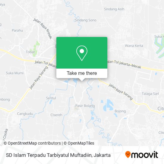 SD Islam Terpadu Tarbiyatul Muftadiin map