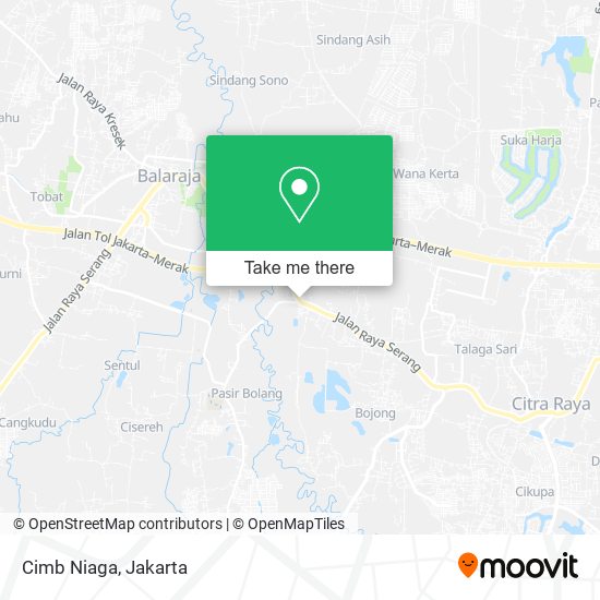 Cimb Niaga map