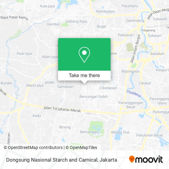 Dongsung Nasional Starch and Camical map