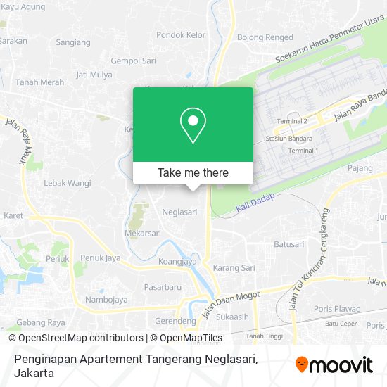 Penginapan Apartement Tangerang Neglasari map