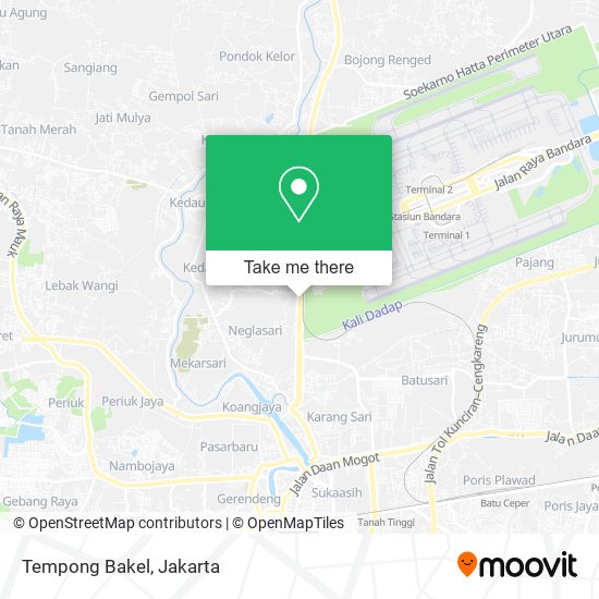 Tempong Bakel map