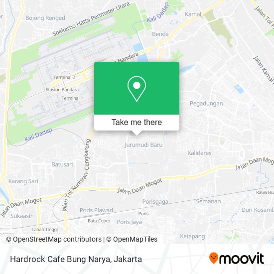 Hardrock Cafe Bung Narya map