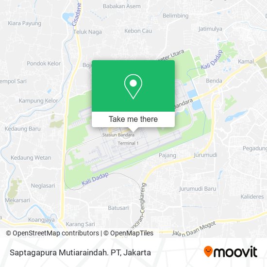 Saptagapura Mutiaraindah. PT map