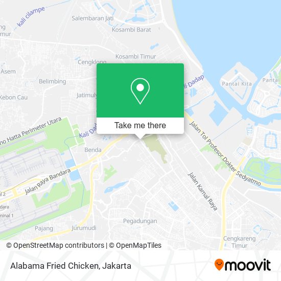 Alabama Fried Chicken map