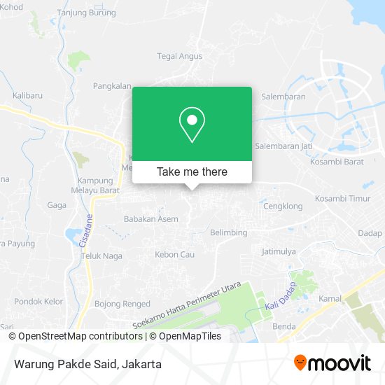 Warung Pakde Said map