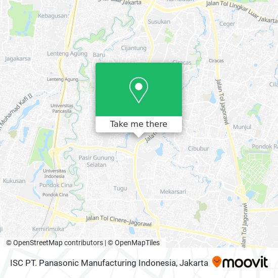 ISC PT. Panasonic Manufacturing Indonesia map