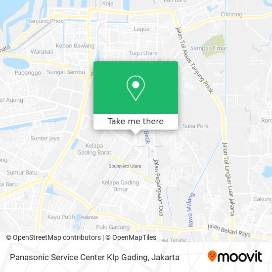 Panasonic Service Center Klp Gading map