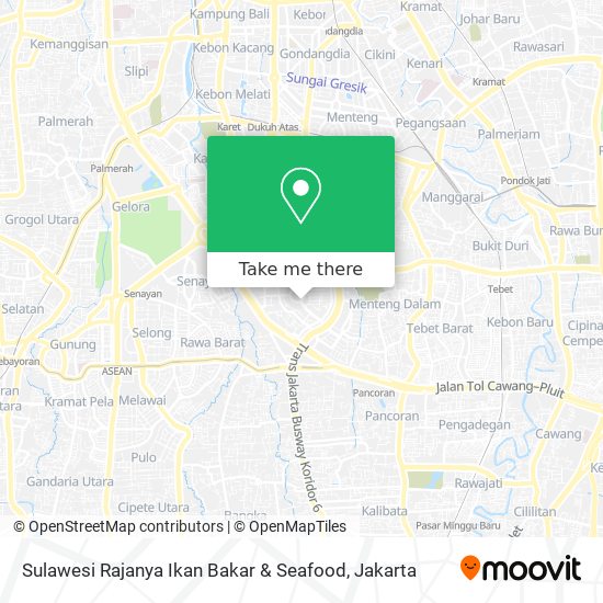Sulawesi Rajanya Ikan Bakar & Seafood map