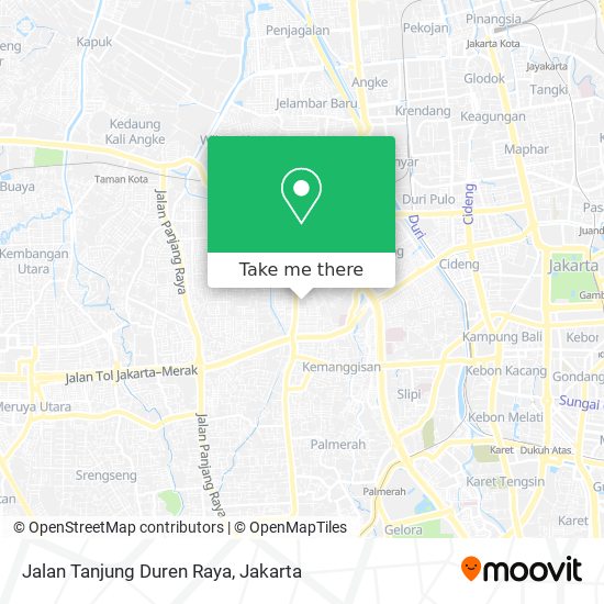 Jalan Tanjung Duren Raya map