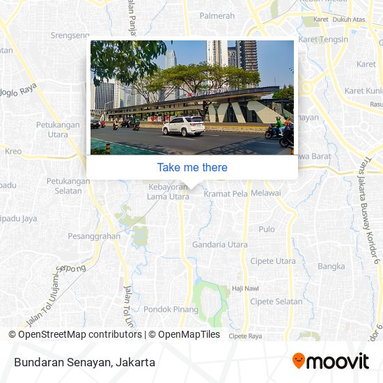 Bundaran Senayan map