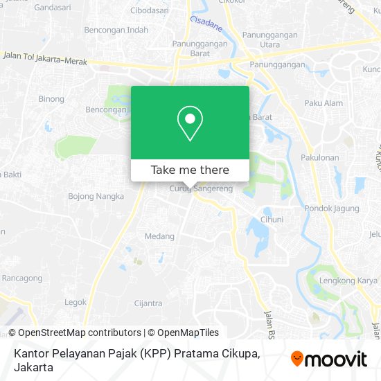 Kantor Pelayanan Pajak (KPP) Pratama Cikupa map