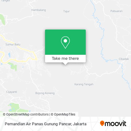 Pemandian Air Panas Gunung Pancar map