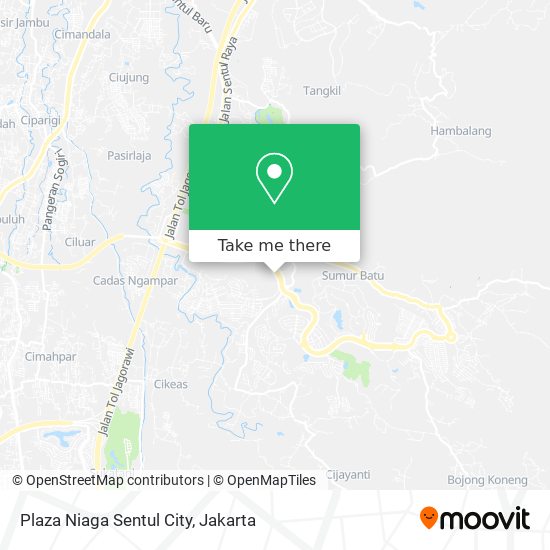 Plaza Niaga Sentul City map