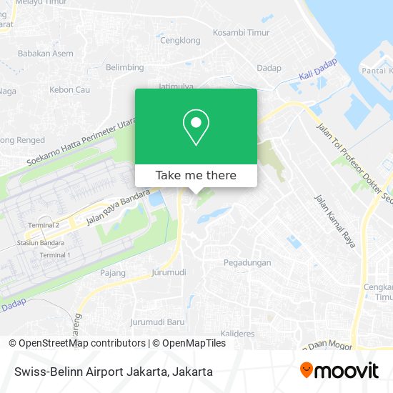 Swiss-Belinn Airport Jakarta map