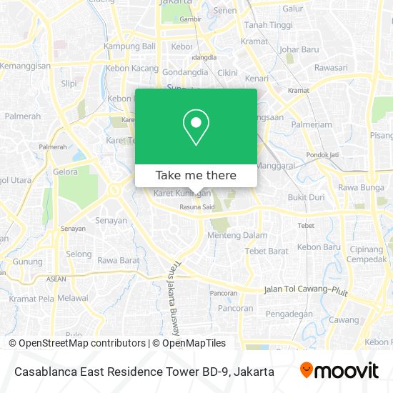 Casablanca East Residence Tower BD-9 map