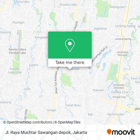 Jl. Raya Muchtar Sawangan depok map