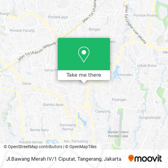 Jl.Bawang Merah IV / 1 Ciputat, Tangerang map