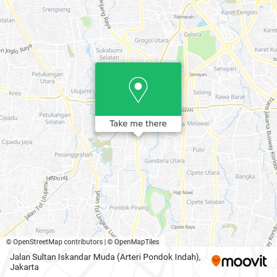 Jalan Sultan Iskandar Muda (Arteri Pondok Indah) map