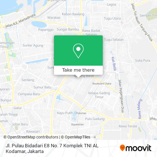 Jl. Pulau Bidadari E8 No. 7 Komplek TNI AL Kodamar map
