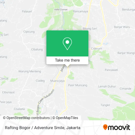 Rafting Bogor / Adventure Smile map