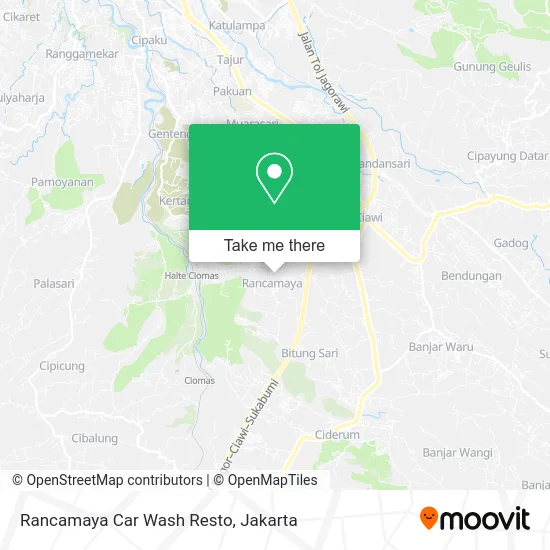 Rancamaya Car Wash Resto map