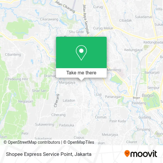 Shopee Express Service Point map