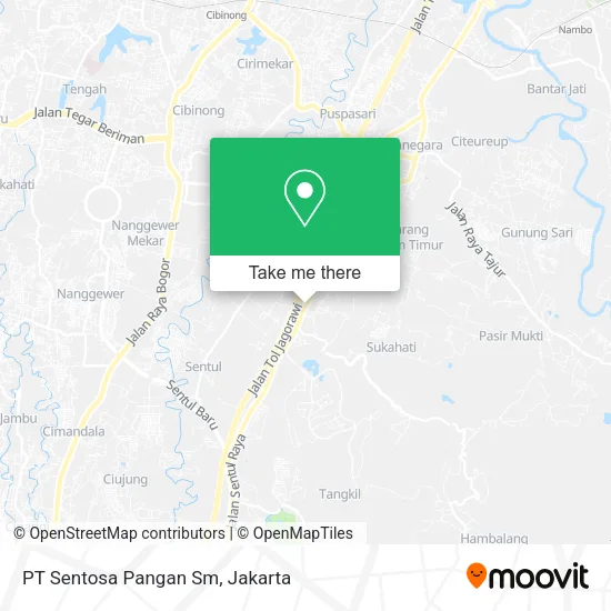 PT Sentosa Pangan Sm map