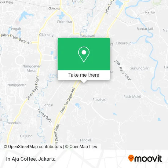 In Aja Coffee map