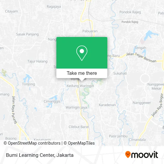 Bumi Learning Center map