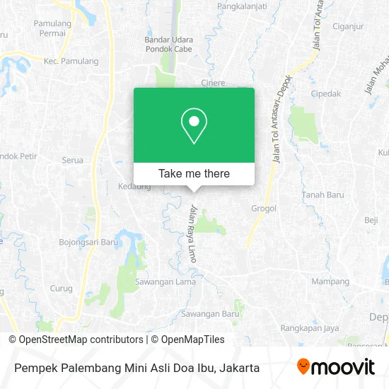 Pempek Palembang Mini Asli Doa Ibu map
