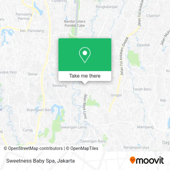Sweetness Baby Spa map