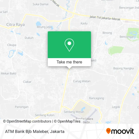 ATM Bank Bjb Maleber map