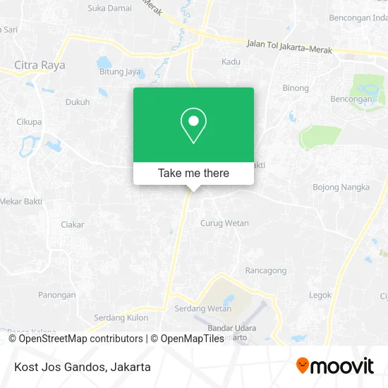 Kost Jos Gandos map