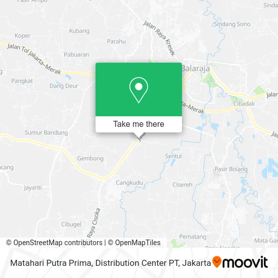 Matahari Putra Prima, Distribution Center PT map