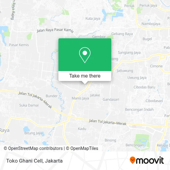 Toko Ghani Cell map