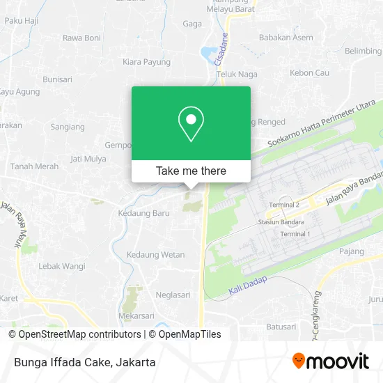 Bunga Iffada Cake map