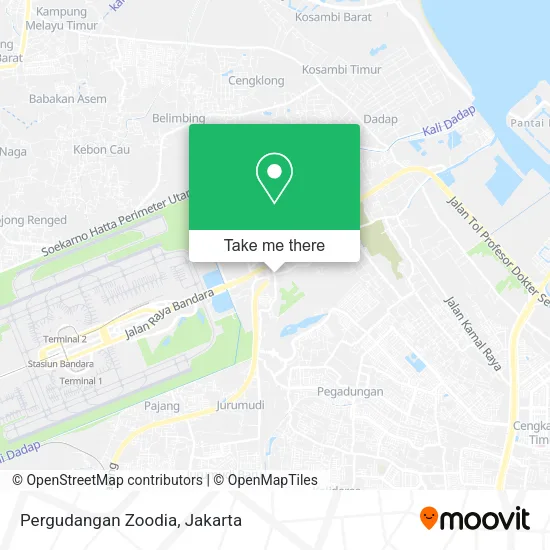 Pergudangan Zoodia map